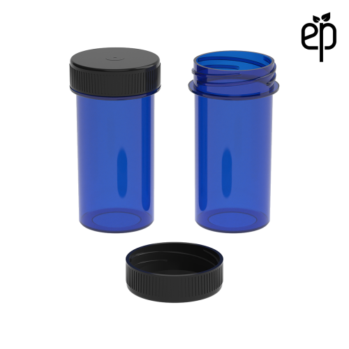 PP-3312 Small Threaded Screw Top Vials and Caps - 2500 Quantity