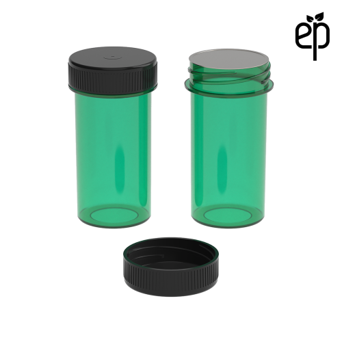 PP-3312 Small Threaded Screw Top Vials and Caps - 2500 Quantity