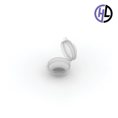 Hinged-Lid Containers – 3621R – Round Bottom Vials – 37mm Diameter