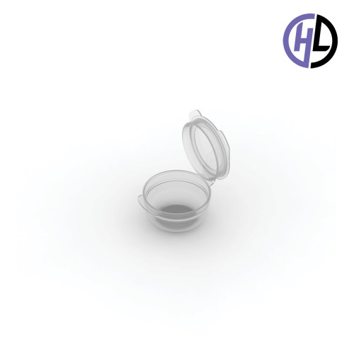 Hinged-Lid Containers – 3622R – Round Bottom Vials – 37mm Diameter