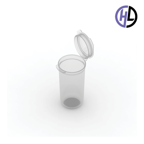 Hinged-Lid Containers – 3634R – Round Bottom Vials – 37mm Diameter