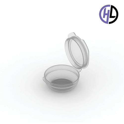 Hinged-Lid Containers – 4121R – Round Bottom Vials – 44mm Diameter