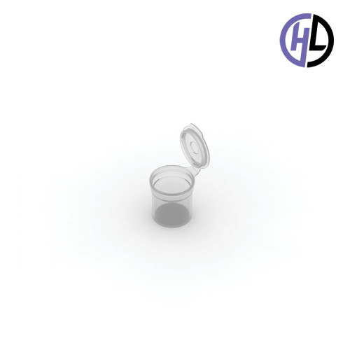 Hinged-Lid Containers – 2524 – Flip Top Vials – 25mm Diameter