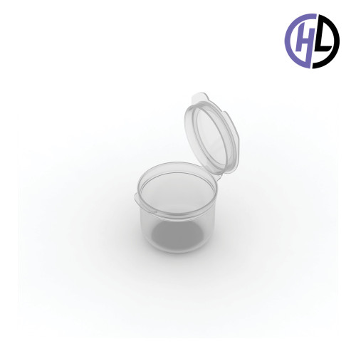 Hinged-Lid Containers – 4127R – Round Bottom Vials – 44mm Diameter