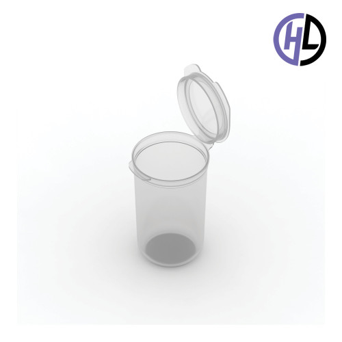 Hinged-Lid Containers – 4134R – Round Bottom Vials – 44mm Diameter