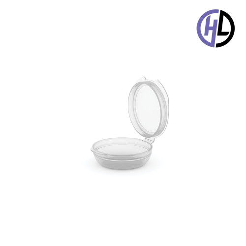 Hinged-Lid Containers – 5121R – Round Bottom Vials – 53mm Diameter