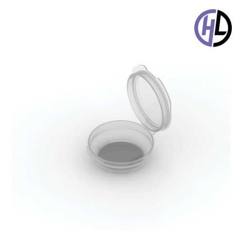 Hinged-Lid Containers – 5121R – Round Bottom Vials – 53mm Diameter