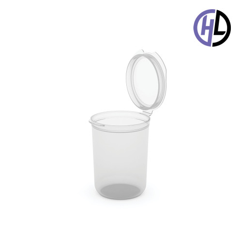 Hinged-Lid Containers – 5134R – Round Bottom Vials – 53mm Diameter