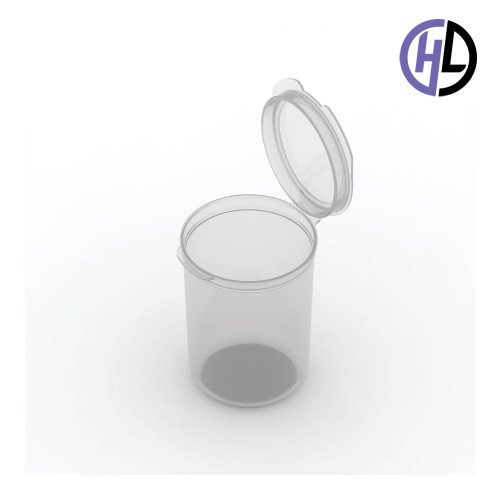 Hinged-Lid Containers – 5134R – Round Bottom Vials – 53mm Diameter