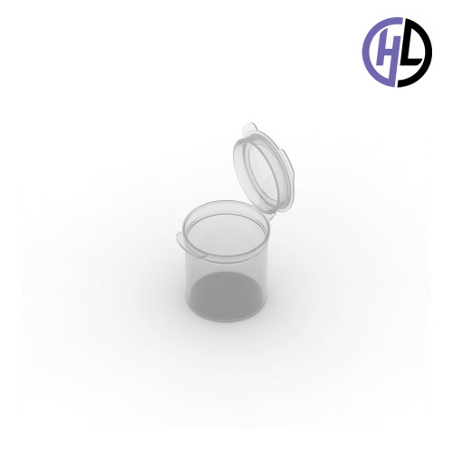 Hinged-Lid Containers – 3628 – Flip Top Vials – 37mm Diameter