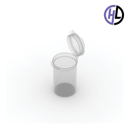 Hinged-Lid Containers – 3632 – Flip Top Vials – 37mm Diameter