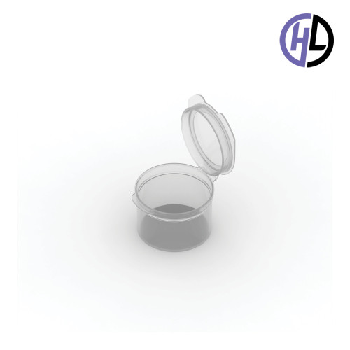 Hinged-Lid Containers – 4125 – Flip Top Vials – 44mm Diameter