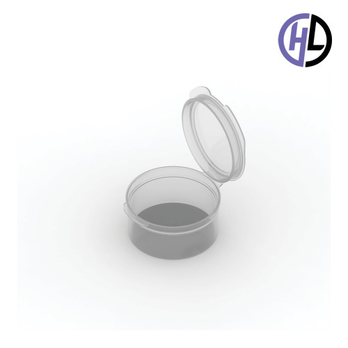 Hinged-Lid Containers – 5124 – Flip Top Vials – 53mm Diameter