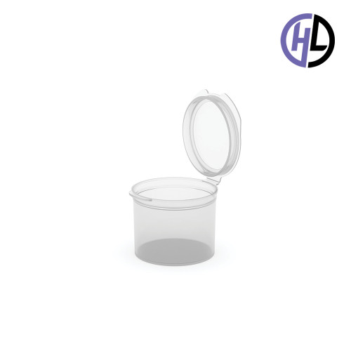 Hinged-Lid Containers – 5129 – Flip Top Vials – 53mm Diameter