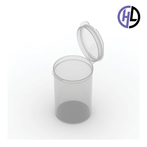 Hinged-Lid Containers – 5135 – Flip Top Vials – 53mm Diameter