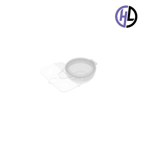 Hinged-Lid | Hang Tab Containers – HL-3621R-HT – Round Vials – 37mm Diameter