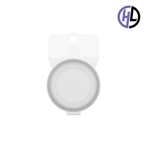 Hinged-Lid | Hang Tab Containers – HL-5121R-HT – Round Vials – 53mm Diameter