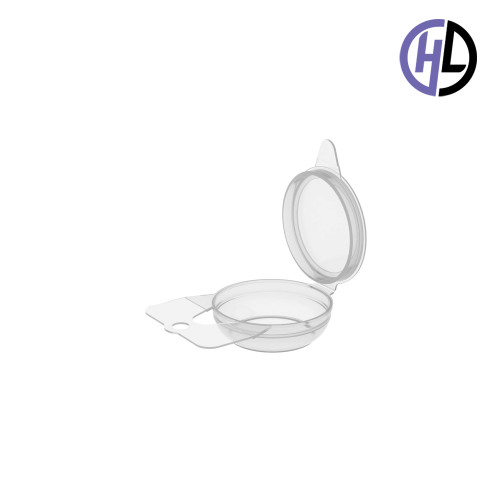 Hinged-Lid | Hang Tab Containers – HL-5121R-HT – Round Vials – 53mm ...