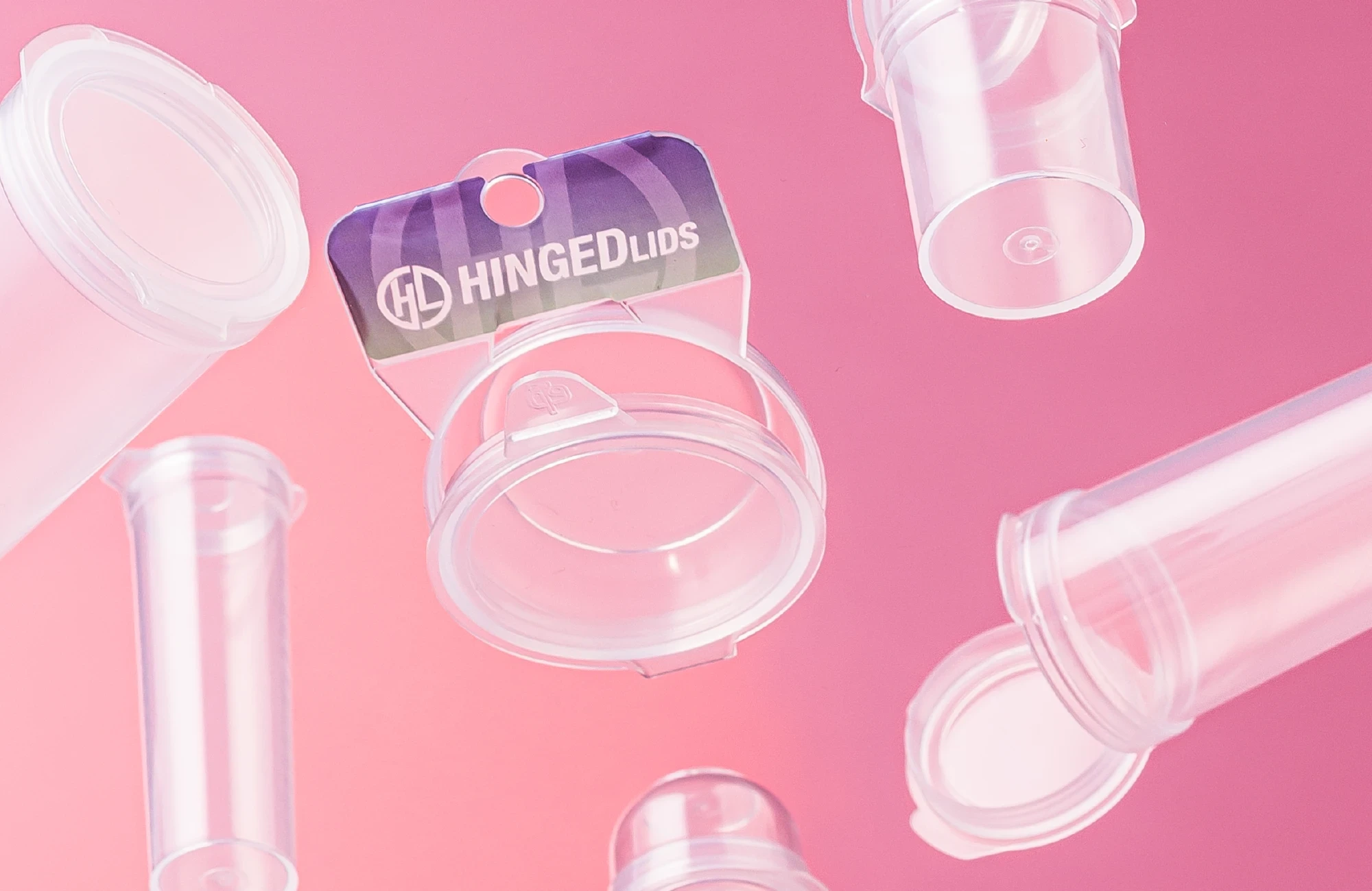 Clear Flip-Lid Plastic Containers